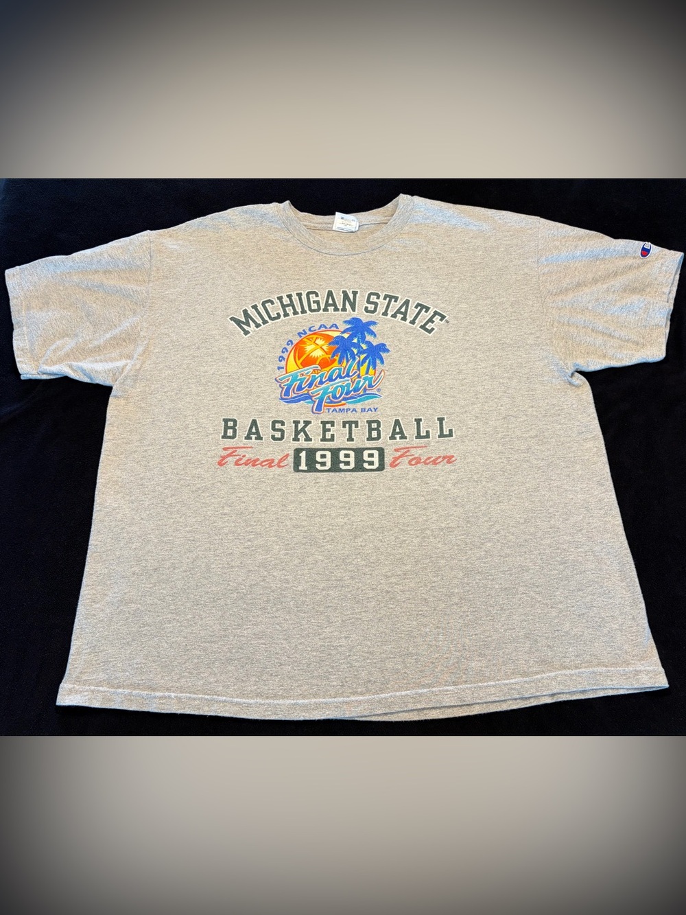 Vintage 1999 Michigan State Spartans NCAA Final Four Champion T Shirt MSU